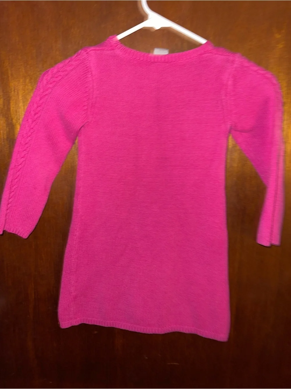 Gymboree Hot Pink Knit Dress with Multicolor Dot Accents